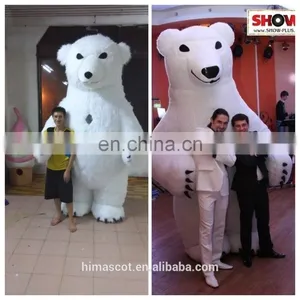 BIG NEWS! Super Crazy Lovely Inflatable Polar Bear Costume for Audults thumbnail-3