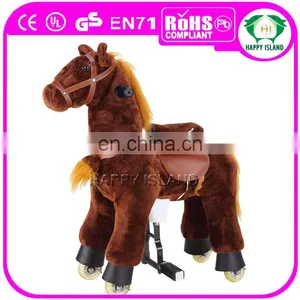 HI ASTM/CE Walking Mechanical Horse Ride Toy Horse on Wheels thumbnail-6