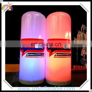 LED Decor Advertising Inflatable Led Cylinder , Wedding Lighting Tower , Inflatable Led Aisle Column for Outdoor thumbnail-1