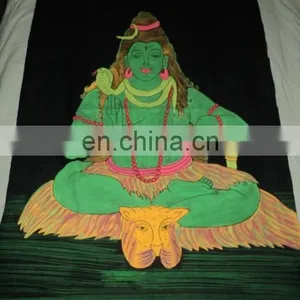 Hand Painted FLORECENT INDIAN GODS PRINTED WALL HANGINGS thumbnail-1