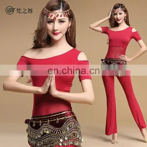 T-5123 High Modal Comfortable Fabric Adult Short Sleeve Bellydance Wear thumbnail-1