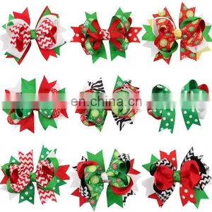 Dovetail Bowknot Hairpin Children Kids Christmas Ornaments Headdress Baby's Hair Accessories Holiday Gift Set thumbnail-1