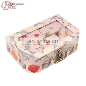 PVC Window Cardboard Funny Children Suitcase With Metal Lock thumbnail-1