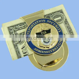 Military Custom Metal Money Clip With Gold or Silver Plating thumbnail-1