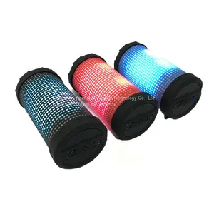 Portable Round Shape Wireless Speaker Mini Bluetooth Bazooka Speaker With Color Lights thumbnail-1