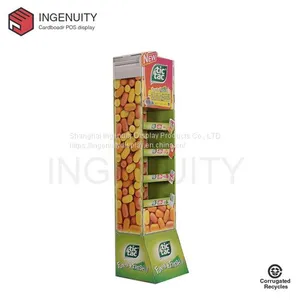 Floor Standing Cardboard Display Rack for Chutty,Cardboard Floor Display,Cardboard Pop Display thumbnail-1