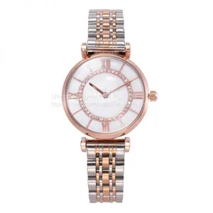 2019 Japan Quartz Analog Timepieces Stainless Steel Luxury Women Lady Watches Jewelry Wrist Watch thumbnail-1