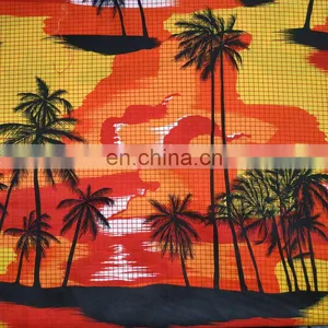 Wujiang Shengze High Quality Beach Shorts Fabric 100% Polyester Plain Print Peach Skin Fabric thumbnail-6