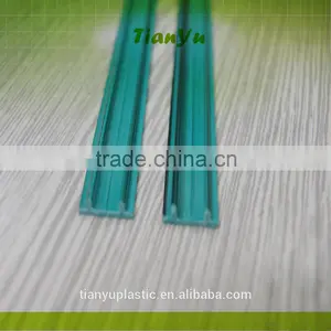Customized Extrusion Plastic Pvc Profile Green Plastic Frame High Glossy Strip thumbnail-1