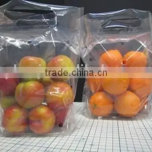 Clear LDPE Chinese Plastic Freezer Bag for Fruit Package With Holes thumbnail-3