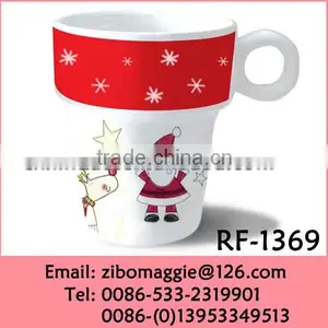 Promotional Porcelain Drinking Mug With Christmas Design for Copper Mugs Wholesale thumbnail-1