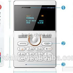 New Style Small Size IFcane E1 Mini Card Mobile Phone Ultra Thin Mini Credit Card Phone FM Radio Mini Phones With Multi-laguage thumbnail-1