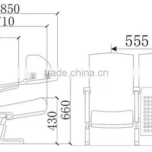 Aluminum Auditorium Chair HJ84-L thumbnail-5