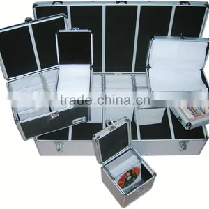 Personalized cd Case Aluminum Frame Waterproof Shell Square cd Tin Case With cd Bag Inside thumbnail-1
