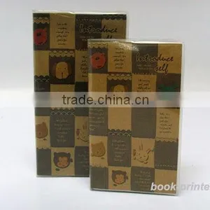 Kraft Cover Lined Notebook With PP Case thumbnail-1