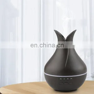Hot Selling Easy Using 7 Color Led Light USB Wood Grain Air Humidifier thumbnail-2