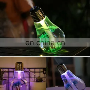 Bulb Diffuser Humidifier Led Usb Car Light Mini Shape Halogen Injection Cheapest Humidifiers Transparent Aroma Night Lamp thumbnail-3