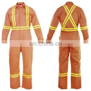 Orange FR Cotton Fire Retardant Clothing Flame Retardant Clothing thumbnail-1