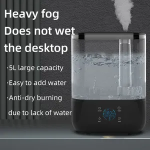 Smart Humidifier 5L Top Fill Tabletop Led Light Night Digital Essential Oil Ultrasonic Humidifier thumbnail-3