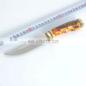 Hunting Knife Fixed Blade Knife Stainless Steel Blade Resin Handle thumbnail-1