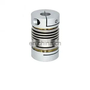 Aluminium Motor Shaft Coupling Bellows Flexible Mechanical Coupling thumbnail-1