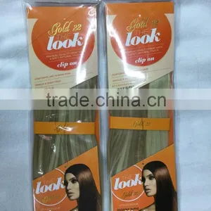 The Look Gold 22 Synthetic Hair Weave With Clips,7pcs Clips on 18" Weave,17clips/100g/pcs ,color P18-22 thumbnail-1