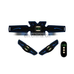 ABS Abdominal Muscle Trainer EMS Stimulator Toning Belt Smart Fit Training Set thumbnail-3