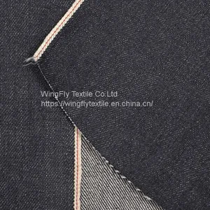 11.5oz Selvage Cotton Slub Denim Twill Fabric Selvedge Denim Jeans Manufacturer W284123 thumbnail-3