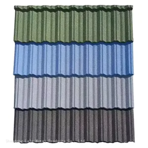 Colorful Stone Coated Steel Roof Tiles Linyi thumbnail-5