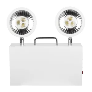 2×3W Wall Mounted Battery Backup Dual Head Twin Spot LED Emergency Light thumbnail-2