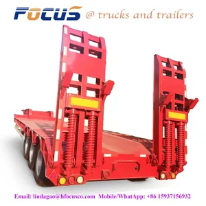 Semi Low Bed Trailer-manufacture,factory,supplier From China,Extendable Low-bed Semi-trailer thumbnail-5