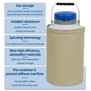 Romania YDH-25 Large Liquid Nitrogen Tank TcCryo Liquid Nitrogen Dewar for Cell Storage and Transport thumbnail-4