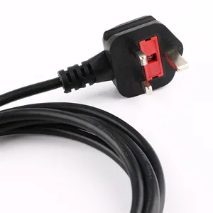 UK Non-rewireable Bs1363 Plug With Fuse Power Supply Cord thumbnail-1