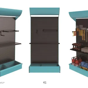 Heavy Duty Double-Sided Metal Gondola Shelving for Supermarket Retail Store Equipment Display System and Grocery Shop Storage Racks thumbnail-3