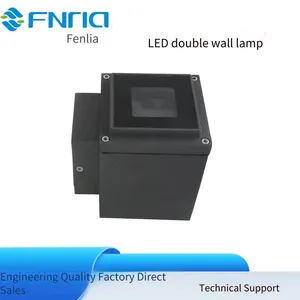 Led Outdoor Waterproof Wall Lights, Single-head or Double-head, Square or Round, 10w or 20w, Single-color Beam, 512 With Controller thumbnail-2
