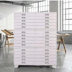 A0 Flat File Cabinet With 5 Drawers and Lockable Wheels — Steel Blueprint Storage for Architecture Firms thumbnail-1