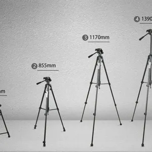 High Quality Digital Camera Tripod Aluminum Lightweight 1.4m/55inch Camera Stand Best Phone Holder Tripod WT-3520 thumbnail-4