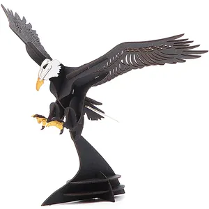 Customized Design 3D Eagle Cardboard Puzzle DIY Assembly Bird Animal Model for Gift&Stationery&Toys Shop thumbnail-1
