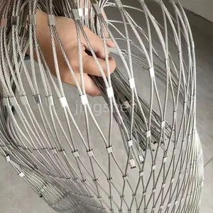 SS304 & 316 High Strength Stainless Steel Wire Rope Mesh for Goods thumbnail-1