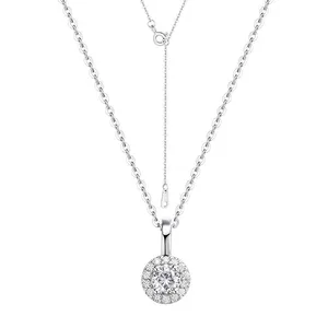 Shining Star Jewelry Women's Luxury Cubic Zirconia Halo Round Bridal Jewelry Set thumbnail-4