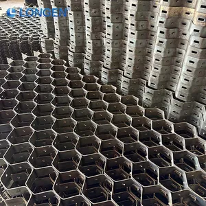 Hexagonal Cellular Mesh Uniform Mesh Size Stainless Steel Custom Metal Cellular Grid Hexsteel Mesh Grid thumbnail-3