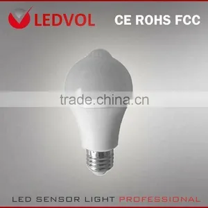 E26 7W A60 Warm White LED Motion Sensor Bulb Infrared Motion Detection Sensor Light PIR thumbnail-1