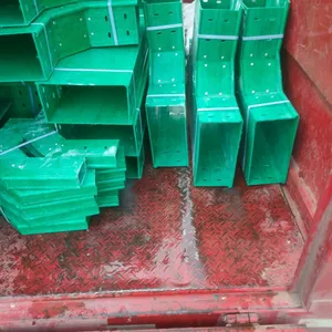 Fiberglass Cable Tray, 304 Stainless Steel Hardware, 30% Glass Fiber, IP65 Rated, for Marine and Offshore Platforms thumbnail-1