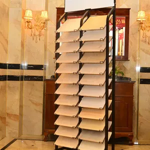 Commercial Tile Display Rack, Custom Size Stone Tile Display Stand For Exhibition & Showroom thumbnail-1
