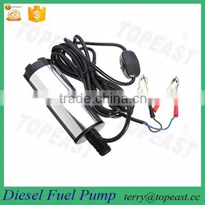 Mini Water Oil Diesel Fuel Transfer Pump On/Off Switch Submersible Car Van 38mm 12V 20W Stainless Steel thumbnail-1