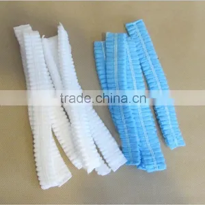 Blue Disposable PP Nonwoven Bouffant /nurse Cap CE ISO FDA thumbnail-1