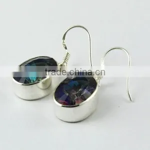 Tidal Wave ! Mystic Topaz 925 Sterling Silver Earring, Online Silver Jewelry, Handmade Silver Jewelry thumbnail-3