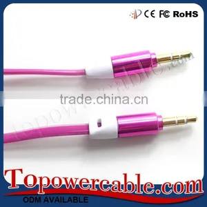 New Products Flat Stereo to 3.5mm Jack AUX Cable Audio Wire With LED Light-Up thumbnail-1
