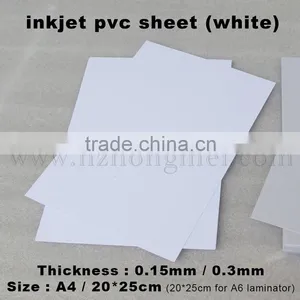 Wholsale Price Pvc Raw Material Gold Laminating Inkjet Printing PVC Sheet Digital Printing Material 210*297mm*0.3mm thumbnail-2