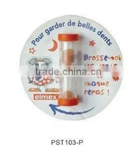 Plastic Hourglass Sand Timer With Imprint Cardboard thumbnail-1